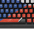 Czech Republic Flag Distressed K95 RGB PLATINUM Mechanical Gaming Keyboard Skin